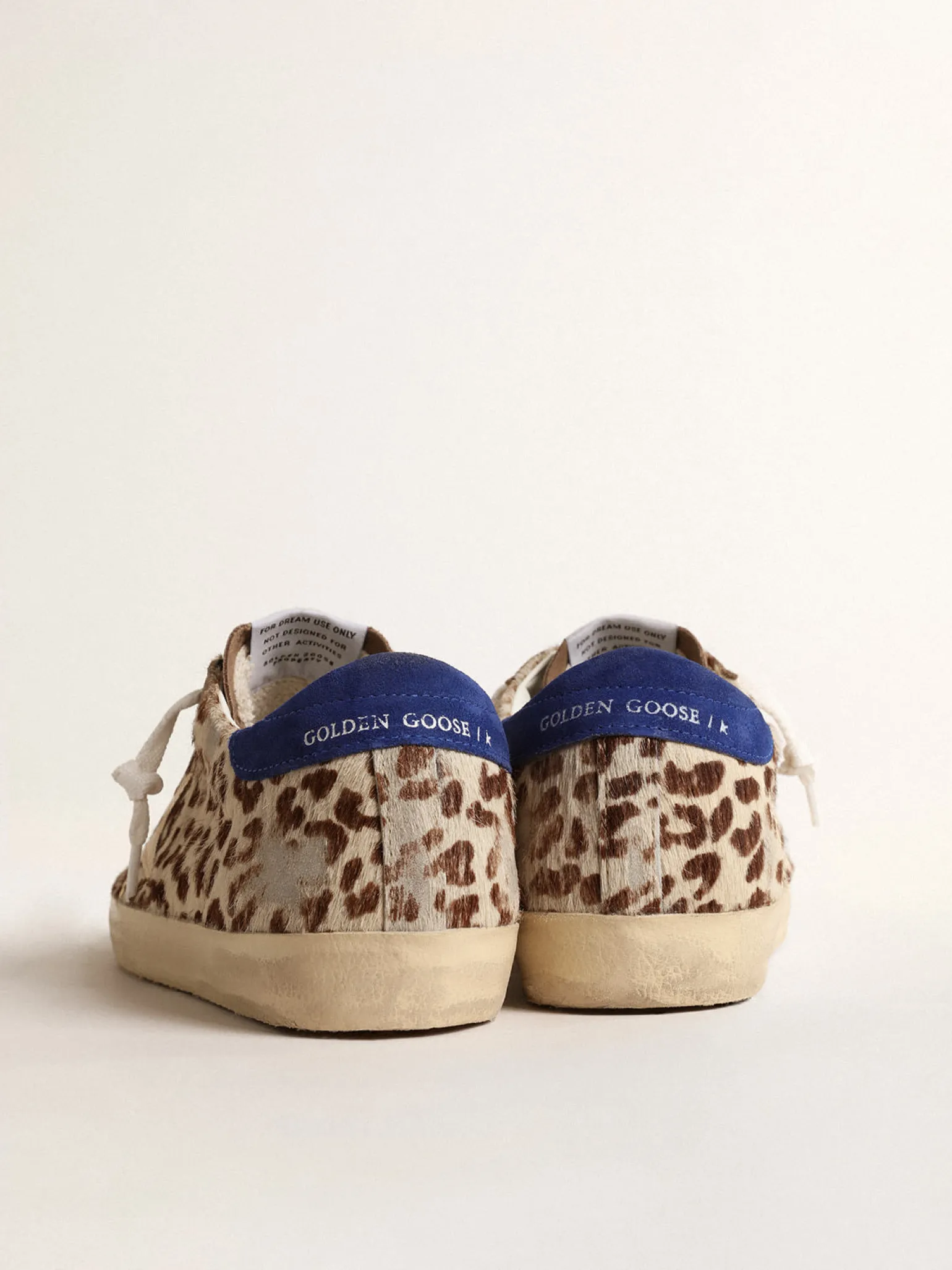 Fashion Super-Star LTD de couro cavalinho com estrela dourada e talão de suede MULHER Super-Star
