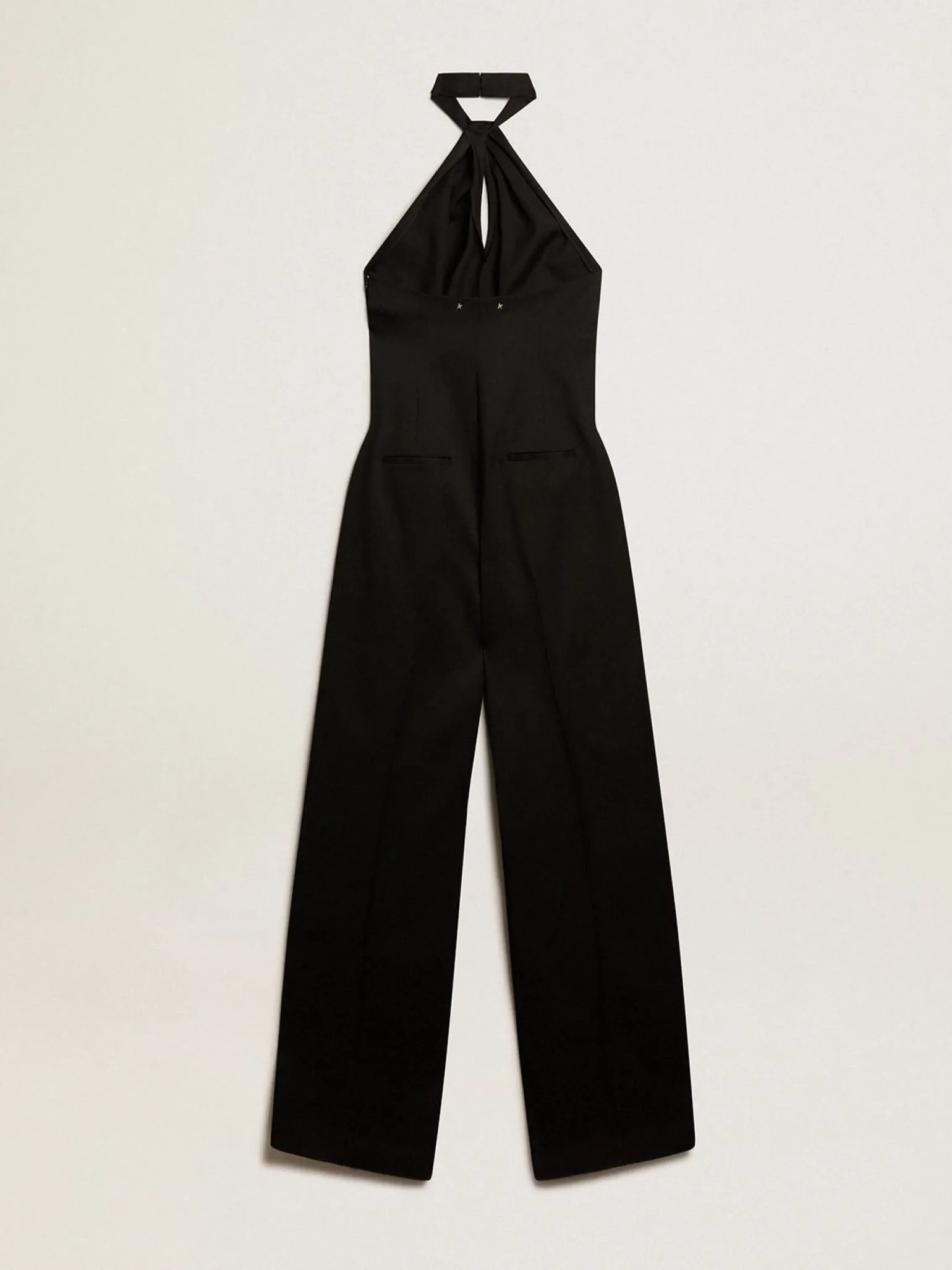 Best Sale Terno vestido de gabardine de lã preta MULHER Vestidos e macacões