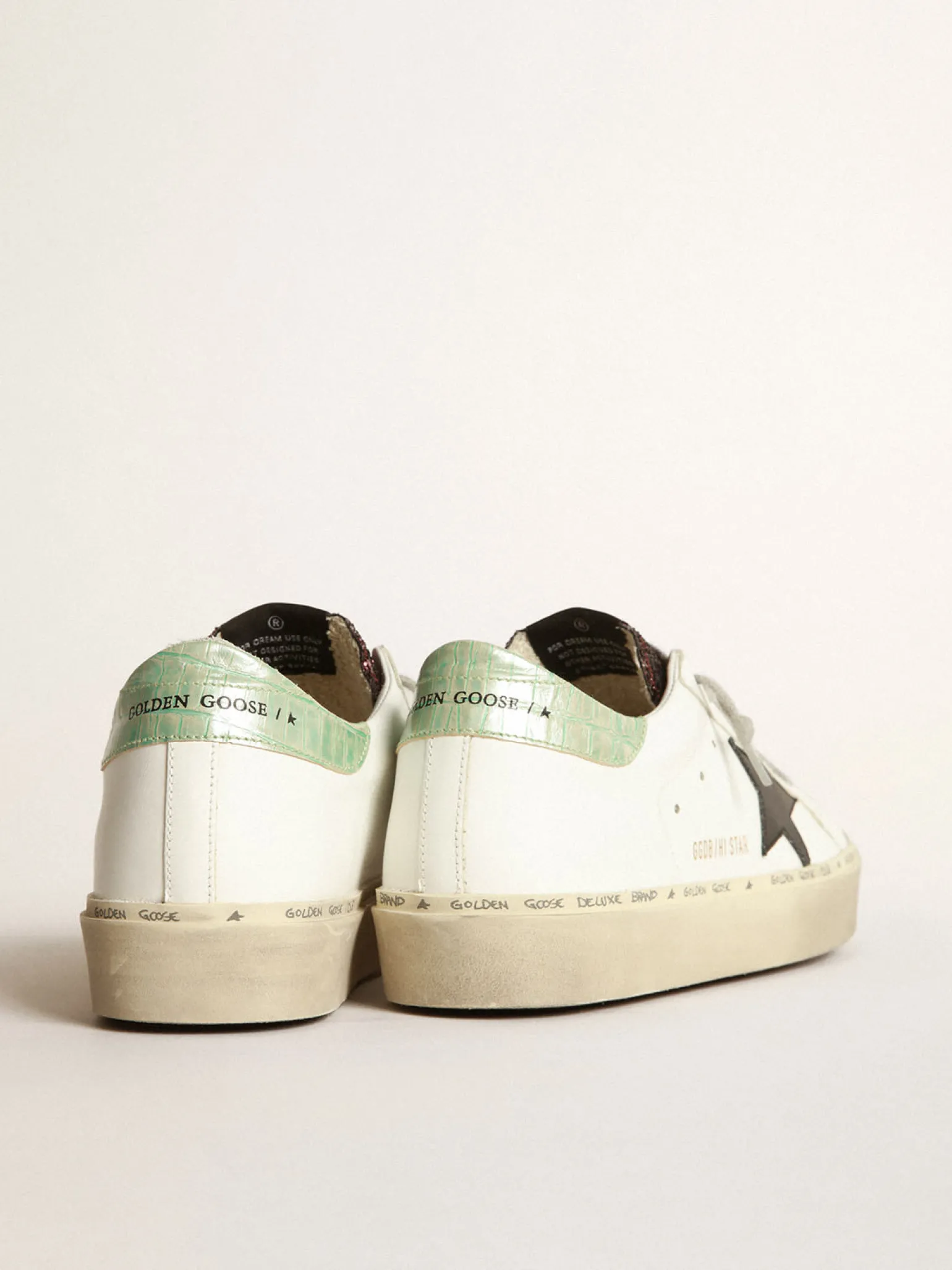 Online Tênis Hi-Star branco com inserção de glitter e estrela preta MULHER Hi Star