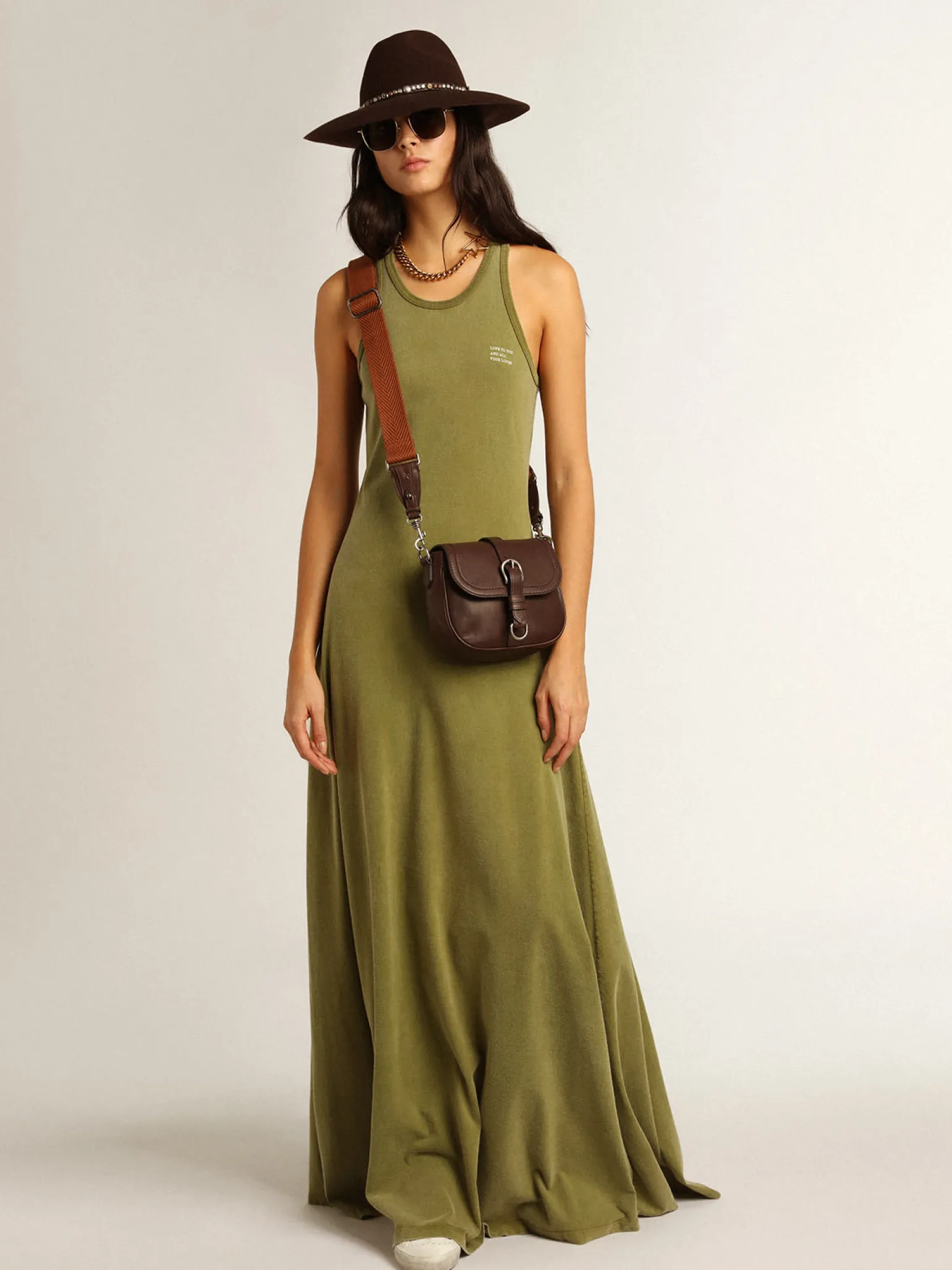 Cheap Vestido regata cor de pesto MULHER Vestidos e macacões